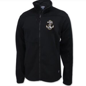 Landway NWT Navy Anchor Soft Shell Flash Performance‎ Jacket Black Size Large